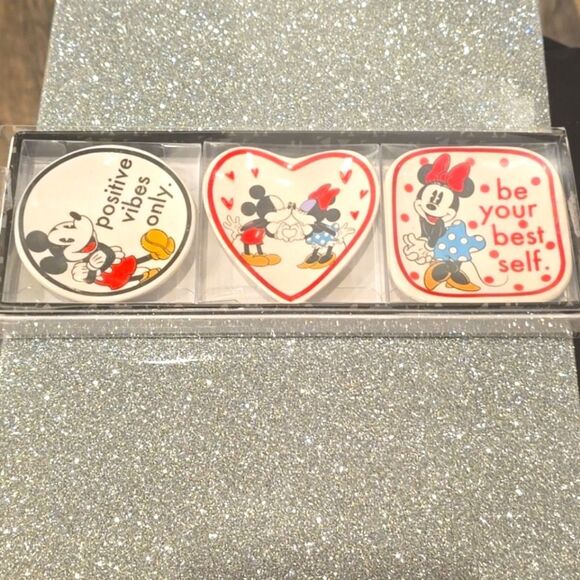 Disney Mickey & Minnie Mouse Ceramic Jewelry Trays/Trinkets - Picture 9 of 10